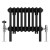 Black 4 Column Cast Iron Style Traditional Horizontal Radiator Choice of Sizes Vitale by Dolce