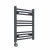 Straight Heated Towel Rail 600x500mm Anthracite with Touch Screen Thermostatic Heating element Masaccio By Dolce