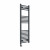 Curved Heated Towel Rail 1200x400mm Anthracite with Touch Screen Thermostatic Heating element Nebbia By Dolce