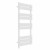 Flat Panel Heated Towel Rail 1000x450mm 9 Ladder White with manual heating element Solare By Dolce