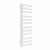 Round Designer Towel Radiator 1200mm x 450mm White with manual heating element Tiziano By Dolce