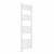 Curved Heated Towel Rail 1800x600mm White with Touch Screen Thermostatic Heating element Nebbia By Dolce