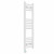 Curved Heated Towel Rail 1000x300mm White with Button Screen Thermostatic Heating element Nebbia By Dolce