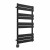 Flat Panel Heated Towel Rail 1000x600mm 9 Ladder Black with Square Touch Screen Thermostatic Heating element Solare By Dolce