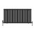 Black Double Flat Panel Designer Radiator 600x1156mm - Aurora by Dolce