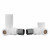White Corner Manual Radiator Valve Pair Serafino by Venice
