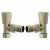 Brushed Brass Angled Manual Radiator Valve Pair Serafino by Venice