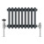 Anthracite 3 Column Cast Iron Style Traditional Horizontal Radiator Choice of Sizes Vitale by Dolce