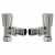 Satin Nickel Angled Manual Radiator Valve Pair Serafino by Venice