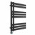 D shape Designer Towel Radiator 800mm x 600mm Black with WIFI Button Screen Thermostatic Heating element Tiziano By Dolce