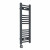 Straight Heated Towel Rail 800x300mm Anthracite with Touch Screen Thermostatic Heating element Masaccio By Dolce