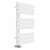 White Flat Panel Designer Heated Towel Rail 824x500 mm Futura by Dolce