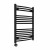 Curved Heated Towel Rail 800x600mm Black with Touch Screen Thermostatic Heating element Nebbia By Dolce