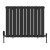 Black Single Flat Panel Designer Radiator 600x748mm - Aurora by Dolce