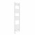 Curved Heated Towel Rail 1600x400mm White with Touch Screen Thermostatic Heating element Nebbia By Dolce