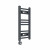 Curved Heated Towel Rail 600x300mm Anthracite with Touch Screen Thermostatic Heating element Nebbia By Dolce