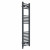 Straight Heated Towel Rail 1200x300mm Anthracite with manual heating element Masaccio By Dolce
