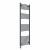 Straight Heated Towel Rail 1800x600mm Anthracite with Touch Screen Thermostatic Heating element Masaccio By Dolce