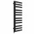 Round Designer Towel Radiator 1200mm x 450mm Black with manual heating element Tiziano By Dolce