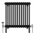 Black Quadruple Cast Iron Designer Radiator 600x605mm Vitale by Dolce