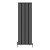 Black Single Oval Panel Designer Radiator 1800x590mm - Altea by Dolce