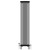 Black Quadruple Cast Iron Designer Radiator 1800x380mm Vitale by Dolce