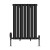 Black Oval Column Horizontal Designer Radiator Choice of Sizes Altea by Dolce