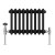 Black Double Cast Iron Designer Radiator 300x425mm - Vitale by Dolce