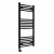 Curved Heated Towel Rail 1000x500mm Black with Touch Screen Thermostatic Heating element Nebbia By Dolce