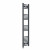 Curved Heated Towel Rail 1400x300mm Anthracite with manual heating element Nebbia By Dolce