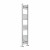 Chrome Curved Heated Towel Rail 1400x300 mm Benessere by Dolce