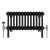 Black Quadruple Cast Iron Designer Radiator 300x605mm Vitale by Dolce