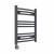 Curved Heated Towel Rail 600x500mm Anthracite with Touch Screen Thermostatic Heating element Nebbia By Dolce