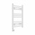 Straight Heated Towel Rail 600x400mm White with Touch Screen Thermostatic Heating element Masaccio By Dolce