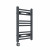 Straight Heated Towel Rail 600x400mm Anthracite with Touch Screen Thermostatic Heating element Masaccio By Dolce