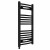 Curved Heated Towel Rail 800x400mm Black with manual heating element Nebbia By Dolce