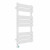 Flat Panel Heated Towel Rail 800x450mm 8 Ladder White with Button Screen Thermostatic Heating element Solare By Dolce
