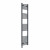 Curved Heated Towel Rail 1800x400mm Anthracite with Touch Screen Thermostatic Heating element Nebbia By Dolce