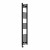 Curved Heated Towel Rail 1600x300mm Black with Touch Screen Thermostatic Heating element Nebbia By Dolce