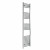 Curved Heated Towel Rail 1600x400mm Chrome with manual heating element Nebbia By Dolce