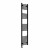 Straight Heated Towel Rail 1800x400mm Black with Touch Screen Thermostatic Heating element Masaccio By Dolce