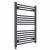 Straight Heated Towel Rail 800x600mm Anthracite with manual heating element Masaccio By Dolce