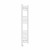 Curved Heated Towel Rail 1200x300mm White with Touch Screen Thermostatic Heating element Nebbia By Dolce