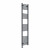 Straight Heated Towel Rail 1800x400mm Anthracite with Touch Screen Thermostatic Heating element Masaccio By Dolce