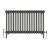 Raw Metal Quadruple Cast Iron Designer Radiator 600x1010mm Vitale by Dolce