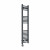 Straight Heated Towel Rail 1200x300mm Anthracite with Touch Screen Thermostatic Heating element Masaccio By Dolce