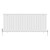 White Double Oval Panel Designer Radiator 600x1416mm - Altea by Dolce