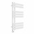 D shape Designer Towel Radiator 800mm x 450mm White with Touch Screen Thermostatic Heating element Tiziano By Dolce