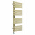 Flat Panel Designer Towel Radiator 1126mm x 500mm Brushed Brass with Button Screen Thermostatic Heating element Tiziano By Dolce