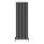 Black Double Oval Panel Designer Radiator 1800x590mm - Altea by Dolce